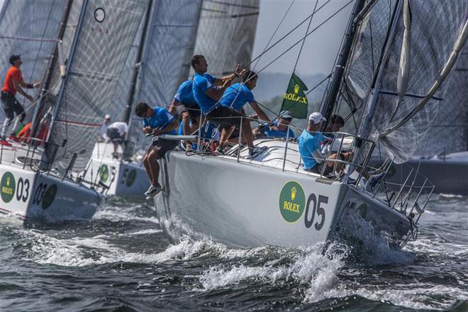 ENFANT TERRIBLE (ITA) starting the manoeuvre for rounding the top mark - 2013 Rolex Farr 40 World Championship ©  Rolex/Daniel Forster http://www.regattanews.com